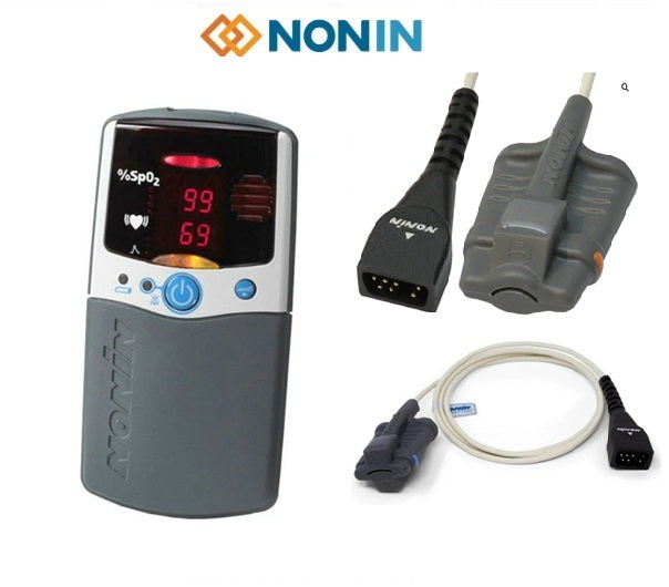 PalmSAT® 2500A – Oxymètre de pouls avec alarme et mémoire – capteur au choix