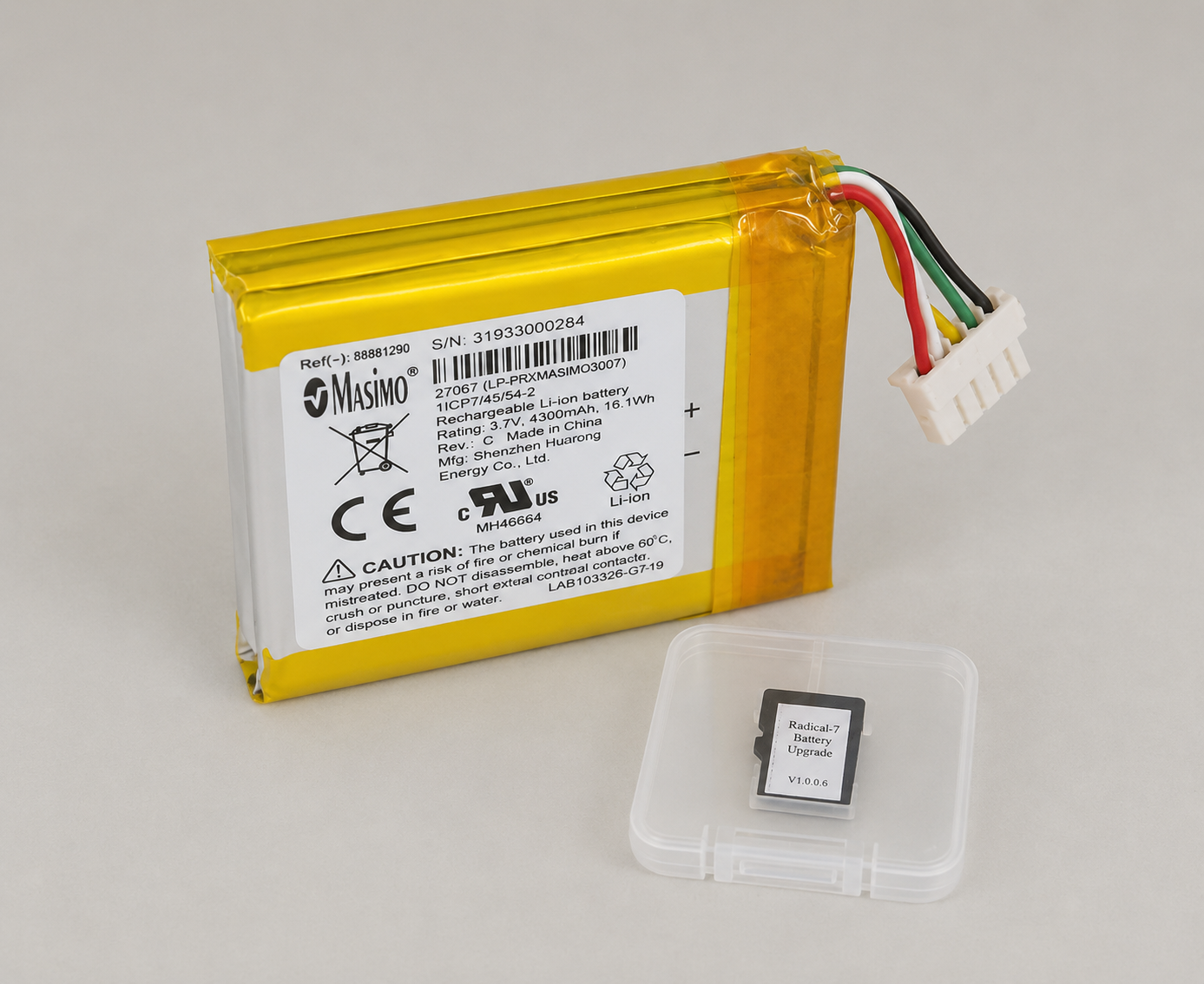 Batterie originale pour oxymètre de pouls Masimo Radical-7