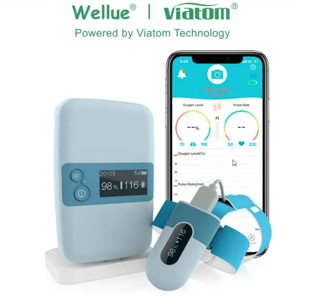 Viatom® Moniteur bébé – Oxymètre de pouls et capteur de mouvement intégré